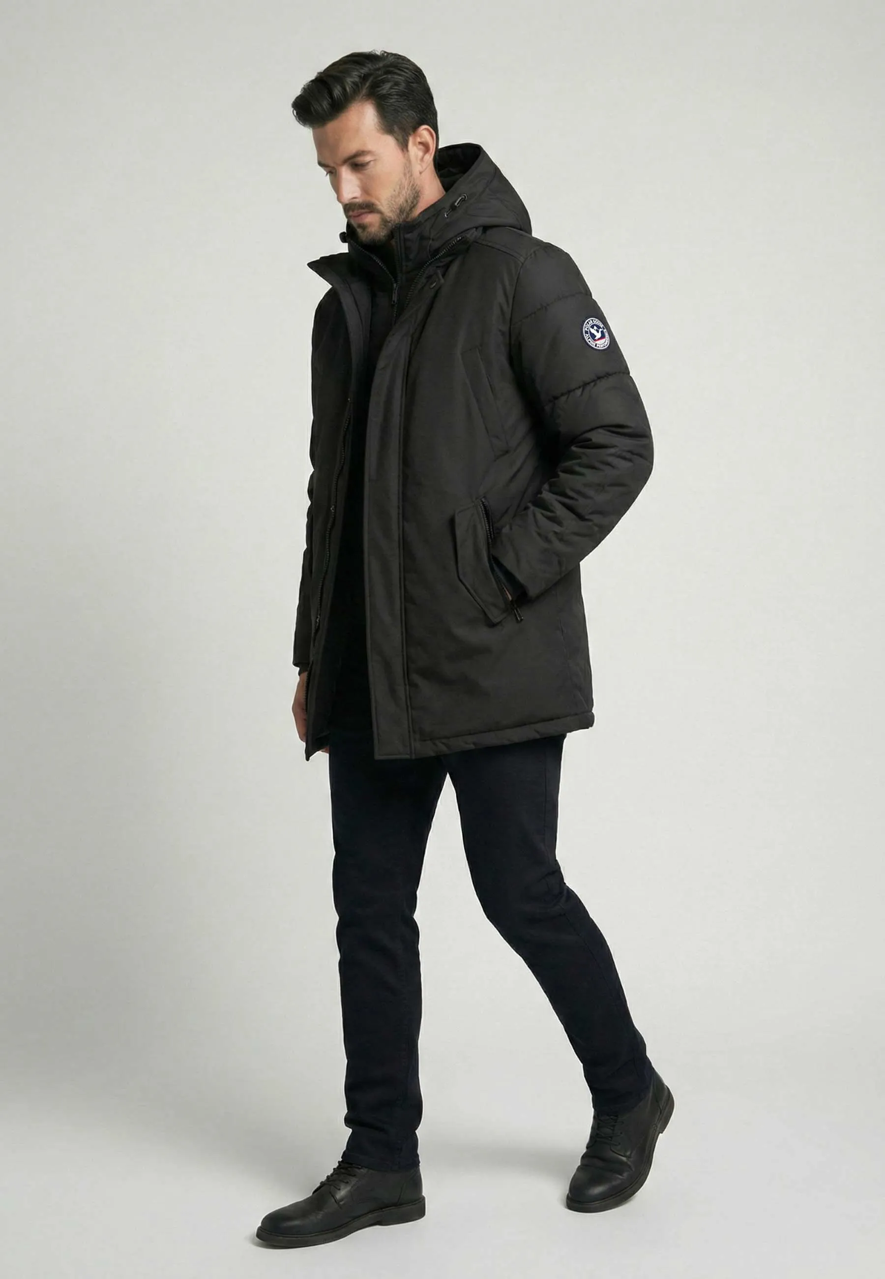 Parka Homme Polar Goose Macky – Noir, Capuche & Isolation