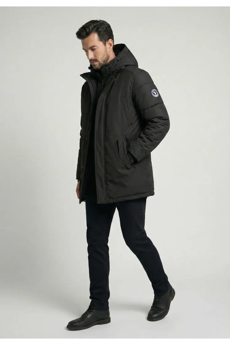 Parka Homme Polar Goose Macky – Noir, Capuche & Isolation