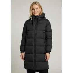 Doudoune Longue Femme Polar Goose Olga polar – Noir, Zips Latéraux