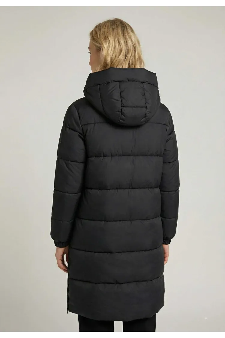 Doudoune Longue Femme Polar Goose Olga polar – Noir, Zips Latéraux