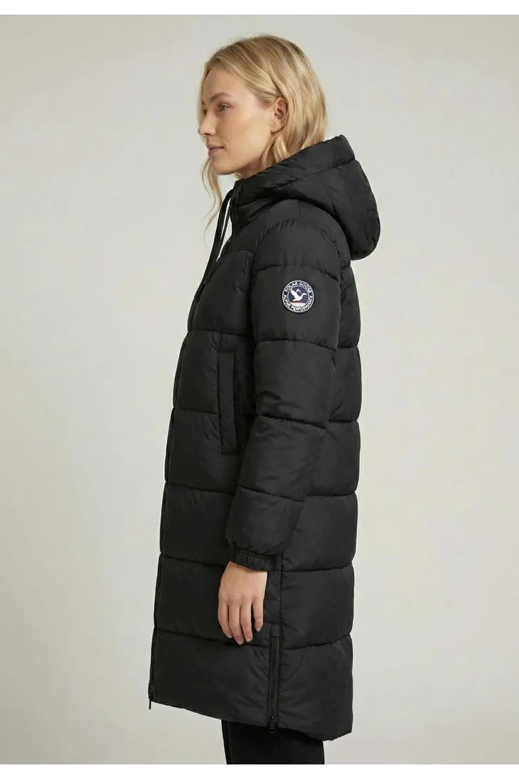 Doudoune Longue Femme Polar Goose Olga polar – Noir, Zips Latéraux