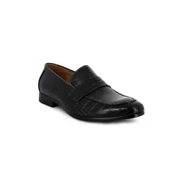 Mocassins UOMO en Similicuir Croco Noir