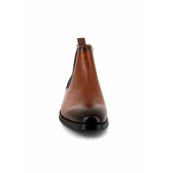 Bottines UOMO en Simili Cuir Cognacs - Style Sophistiqué et Polyvalent