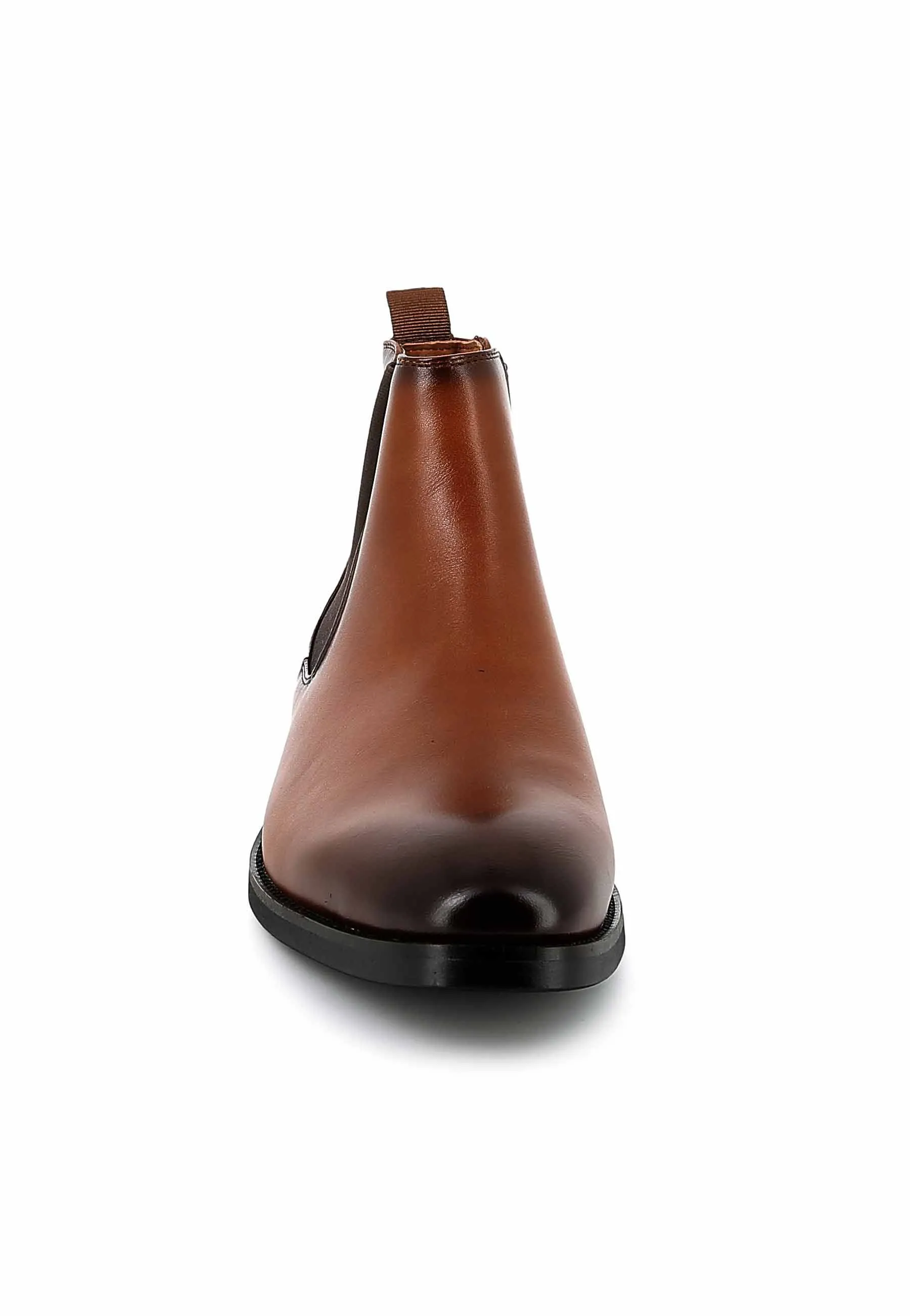 Bottines UOMO en Simili Cuir Cognacs - Style Sophistiqué et Polyvalent
