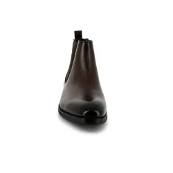 Bottines UOMO en Simili Cuir Marrons - Style Sophistiqué et Polyvalent