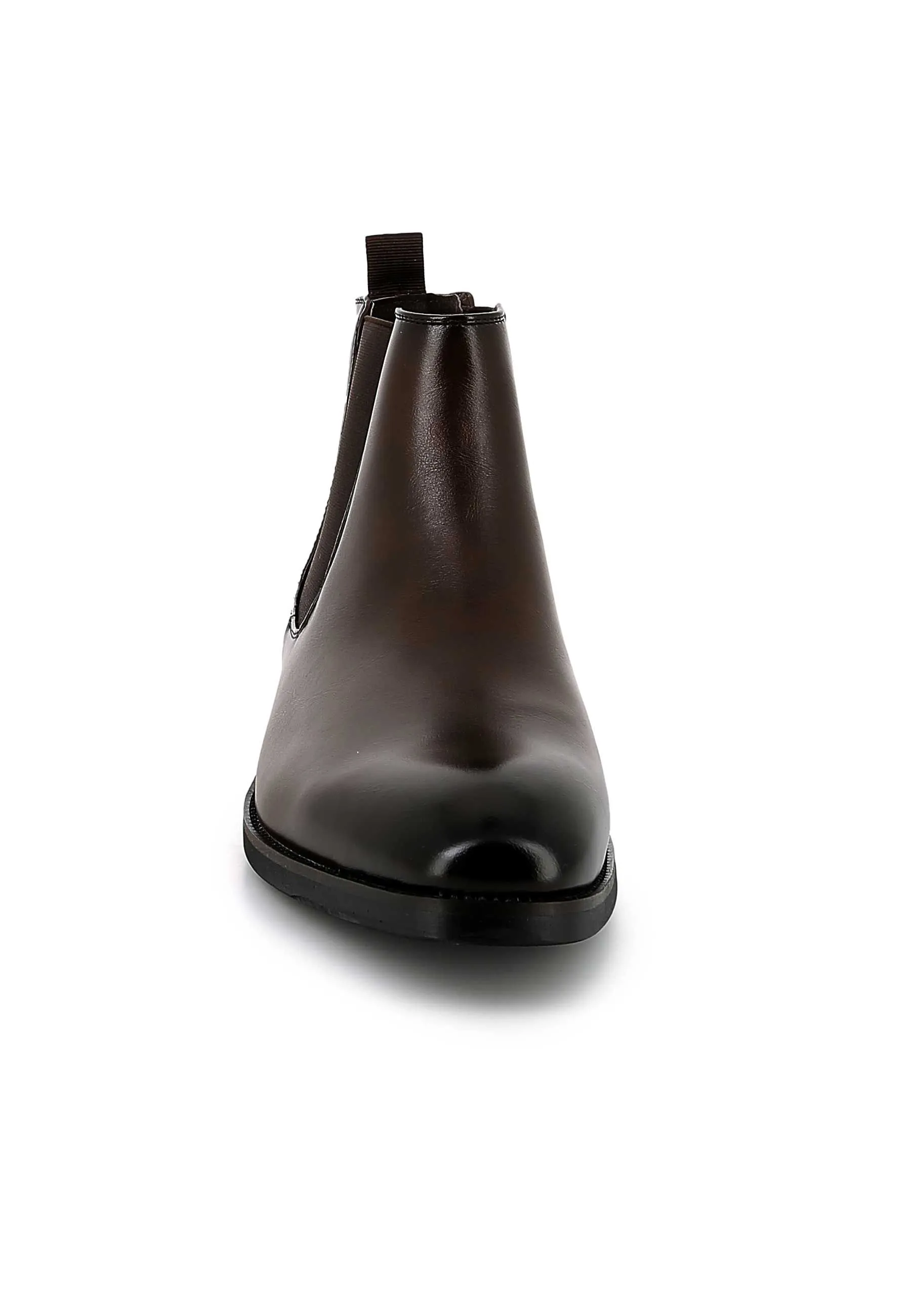Bottines UOMO en Simili Cuir Marrons - Style Sophistiqué et Polyvalent