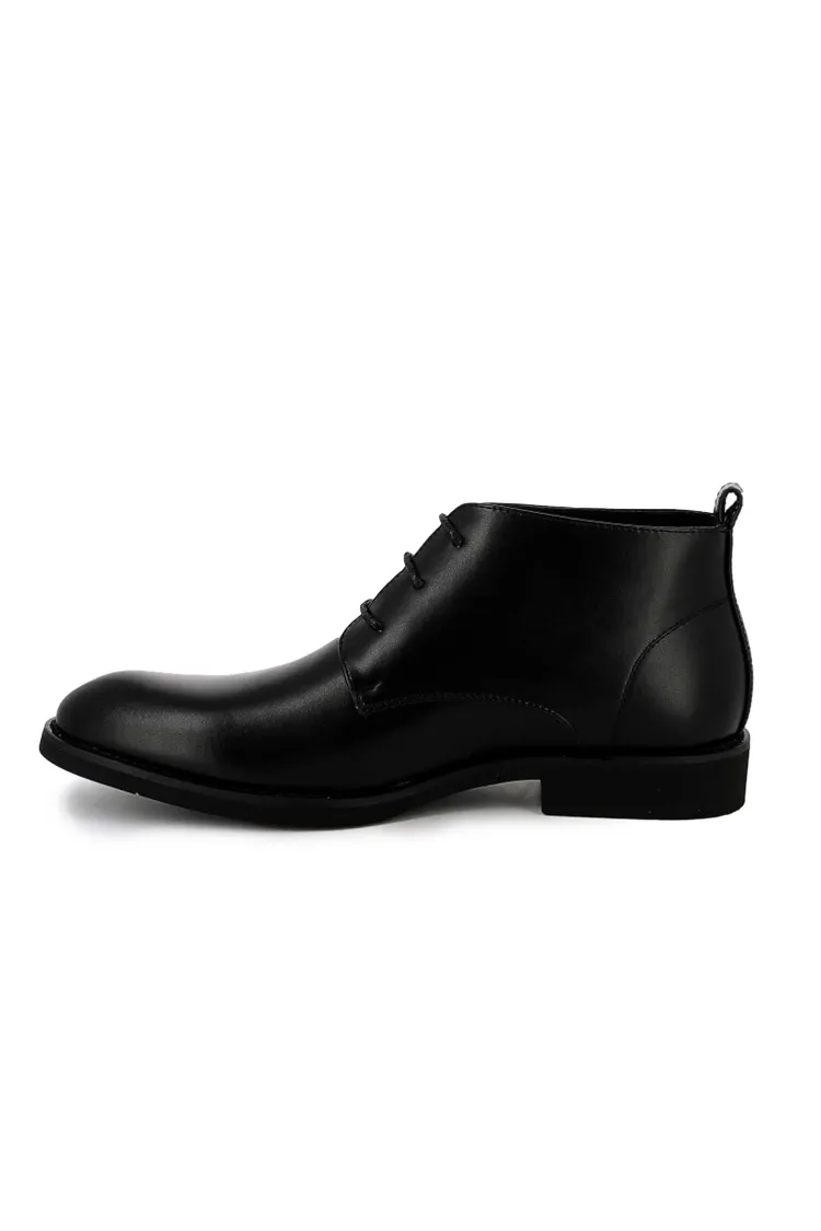Bottines UOMO en simili cuir Noir Homme - Élégance et Confort