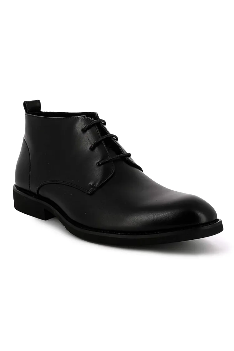 Bottines UOMO en simili cuir Noir Homme - Élégance et Confort