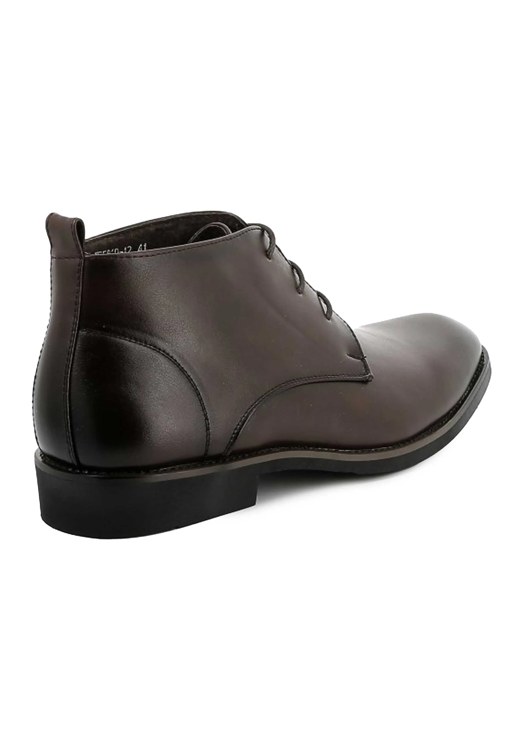 Bottines UOMO en simili cuir Marrons Homme - Élégance et Confort