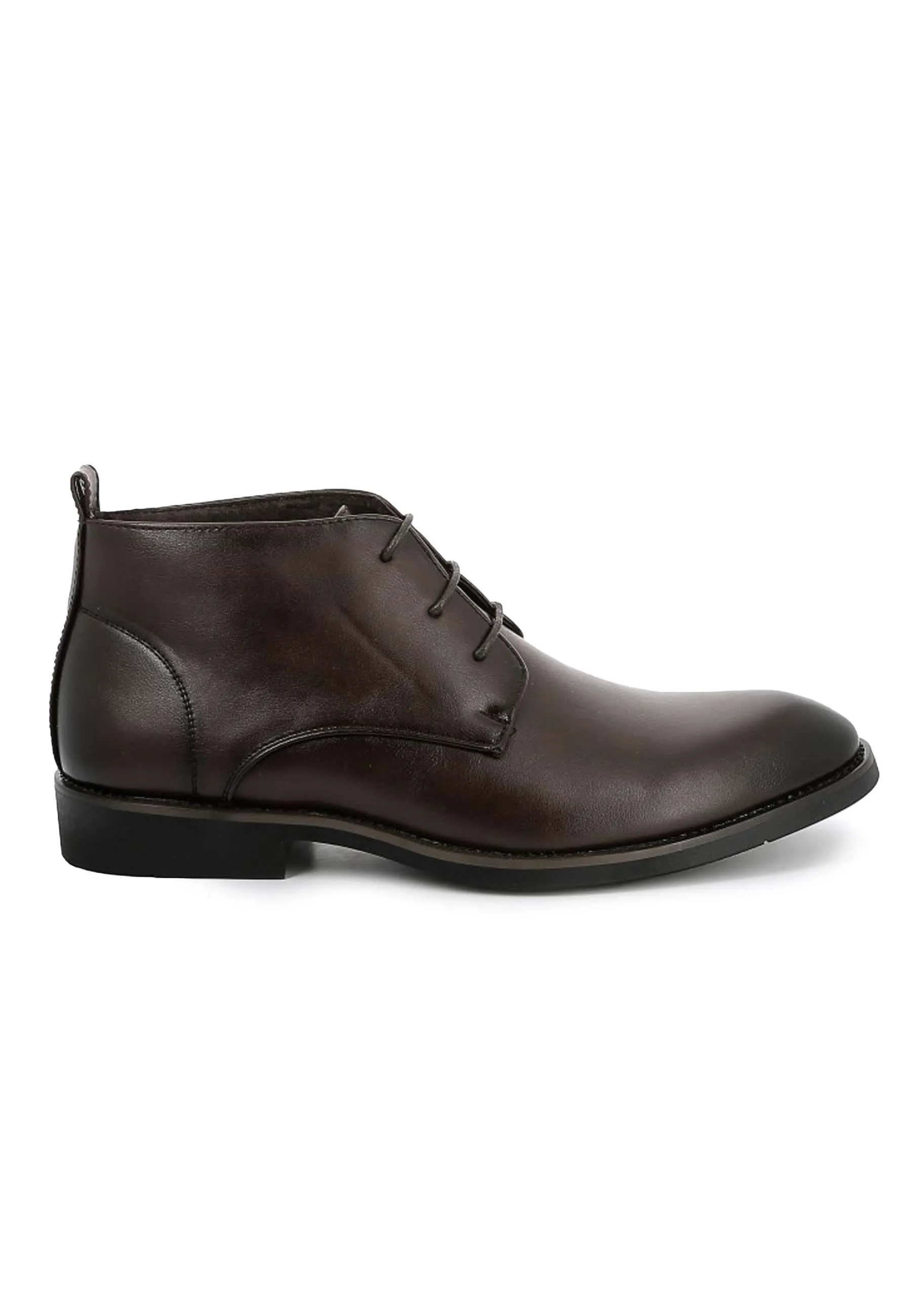 Bottines UOMO en simili cuir Marrons Homme - Élégance et Confort