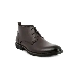 Bottines UOMO en simili cuir Marrons Homme - Élégance et Confort