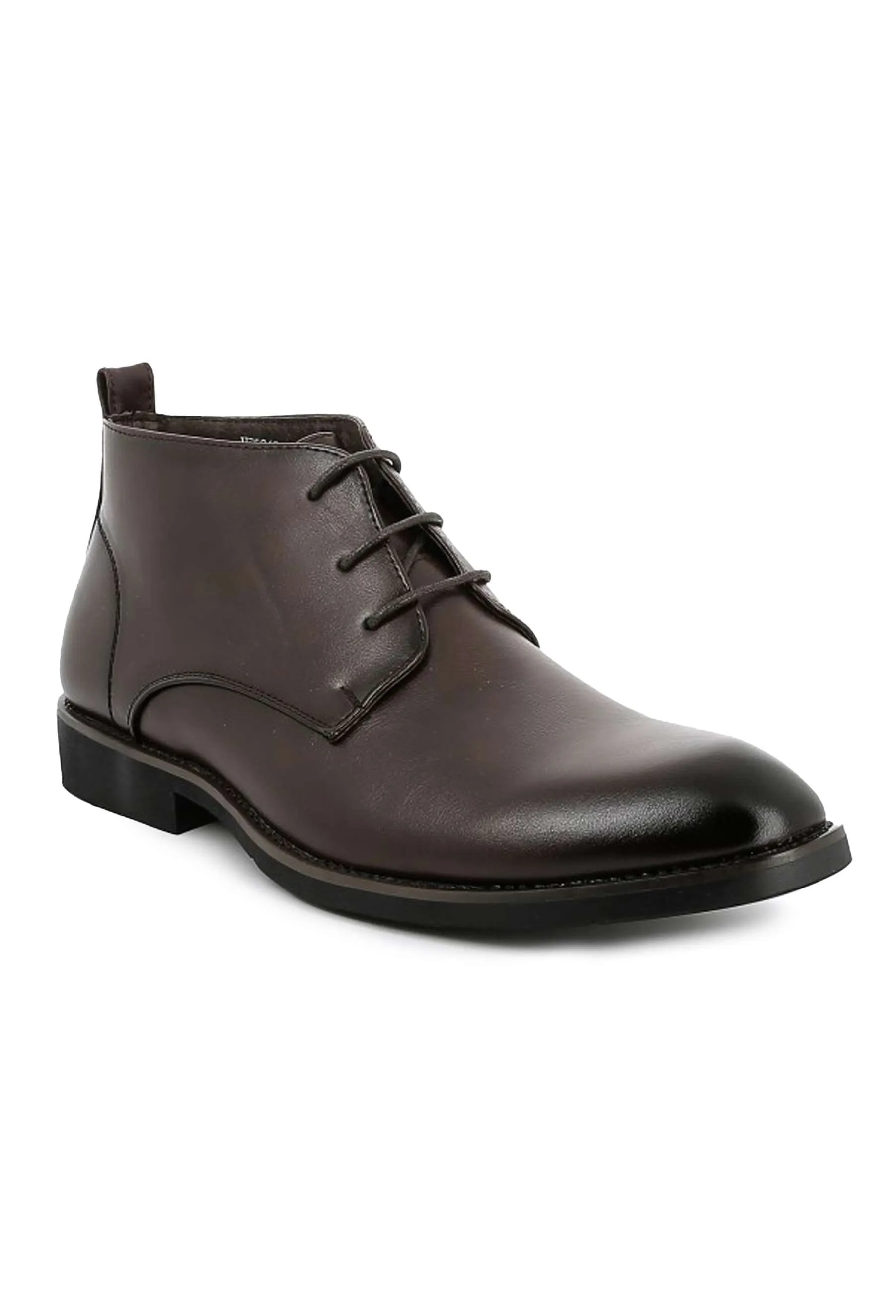 Bottines UOMO en simili cuir Marrons Homme - Élégance et Confort