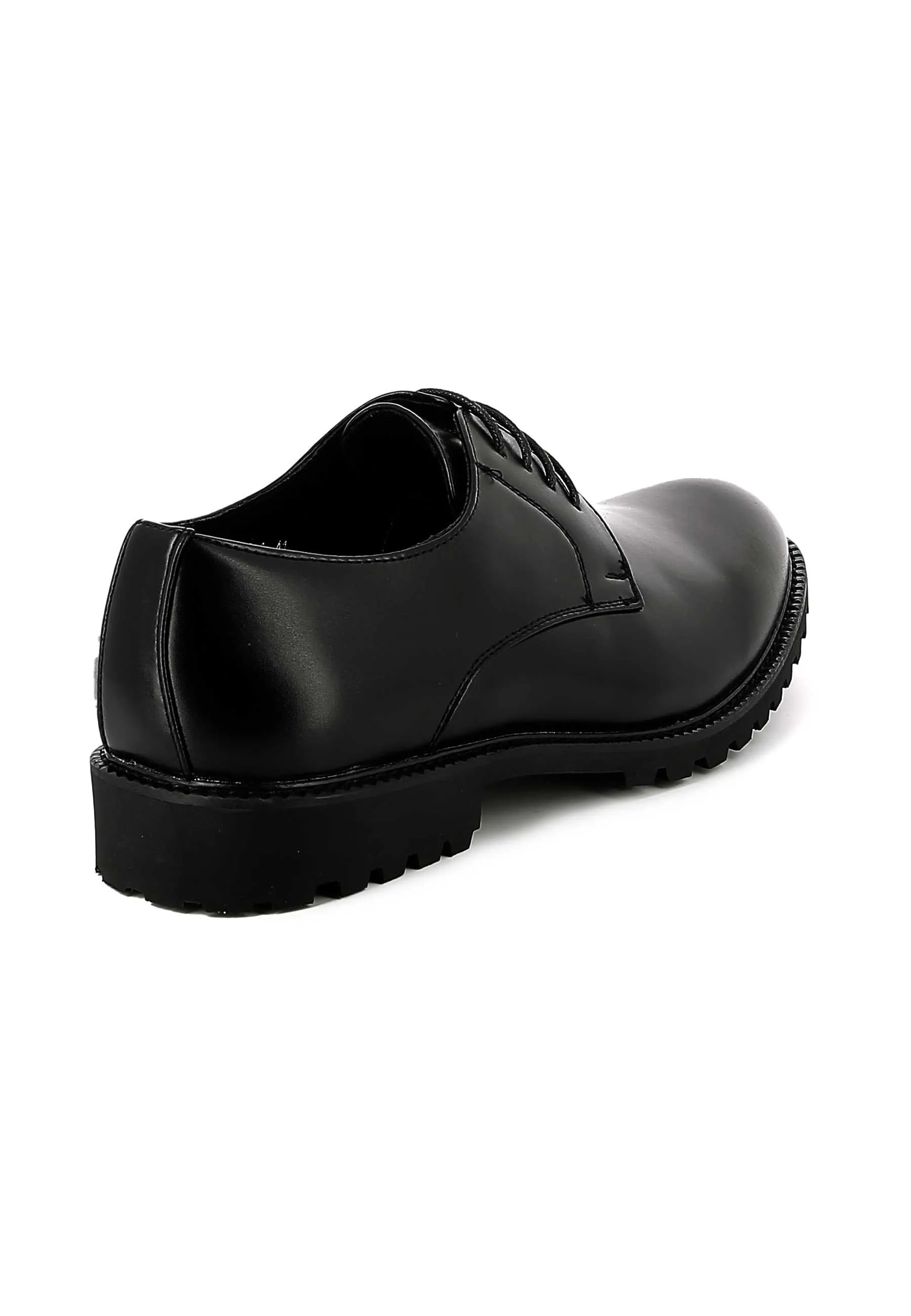 Chaussures Derby Simili Cuir Noir