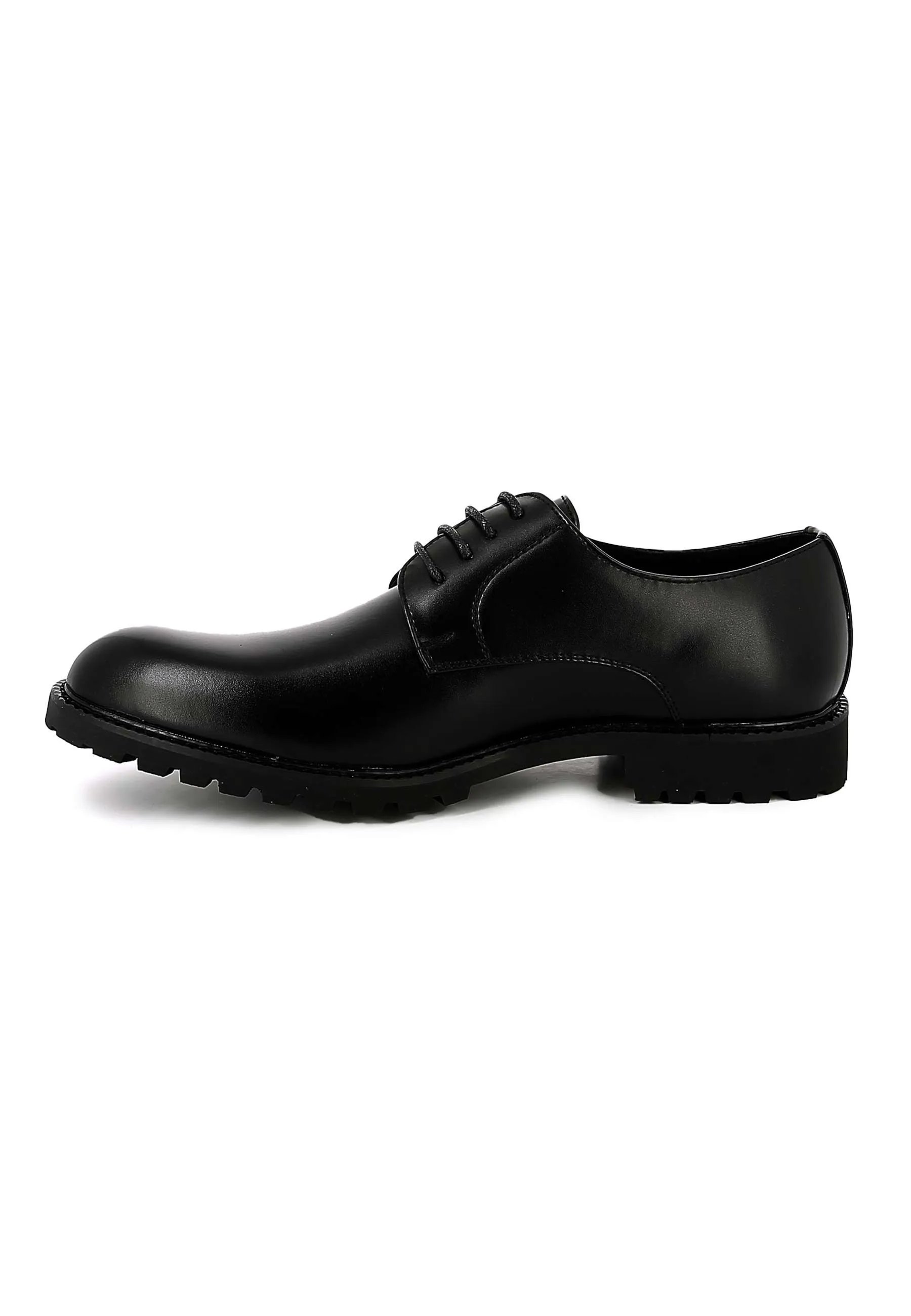Chaussures Derby Simili Cuir Noir