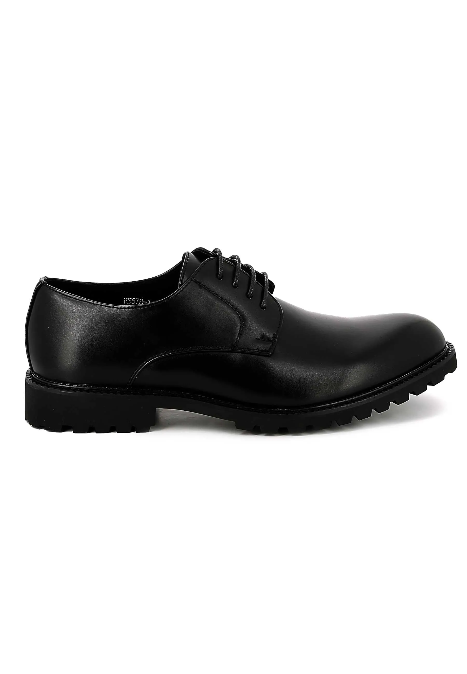 Chaussures Derby Simili Cuir Noir