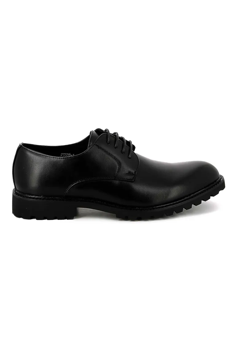 Chaussures Derby Simili Cuir Noir