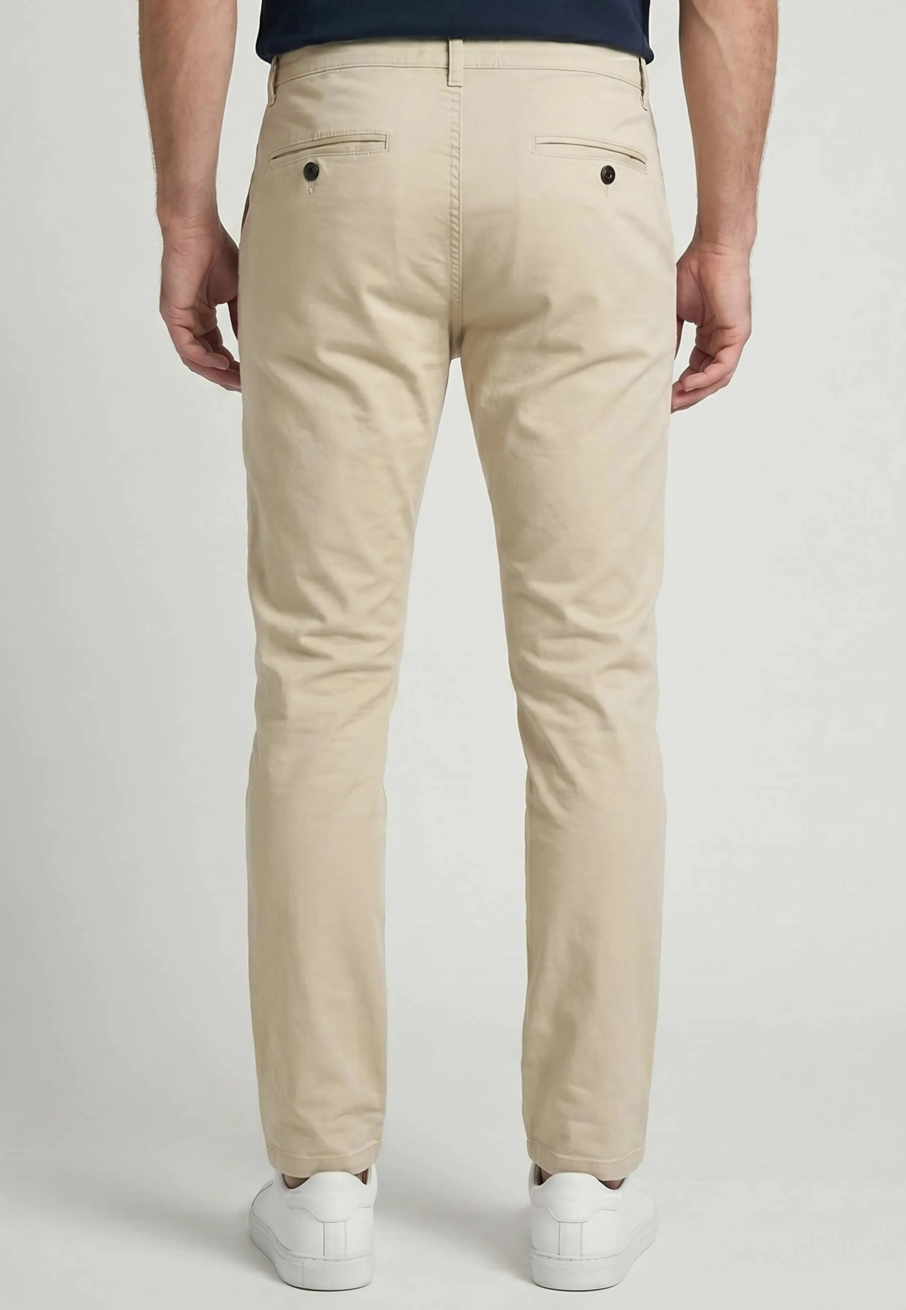 Pantalon Chino Homme Holly-Casa – Beige, Coupe Slim Confort