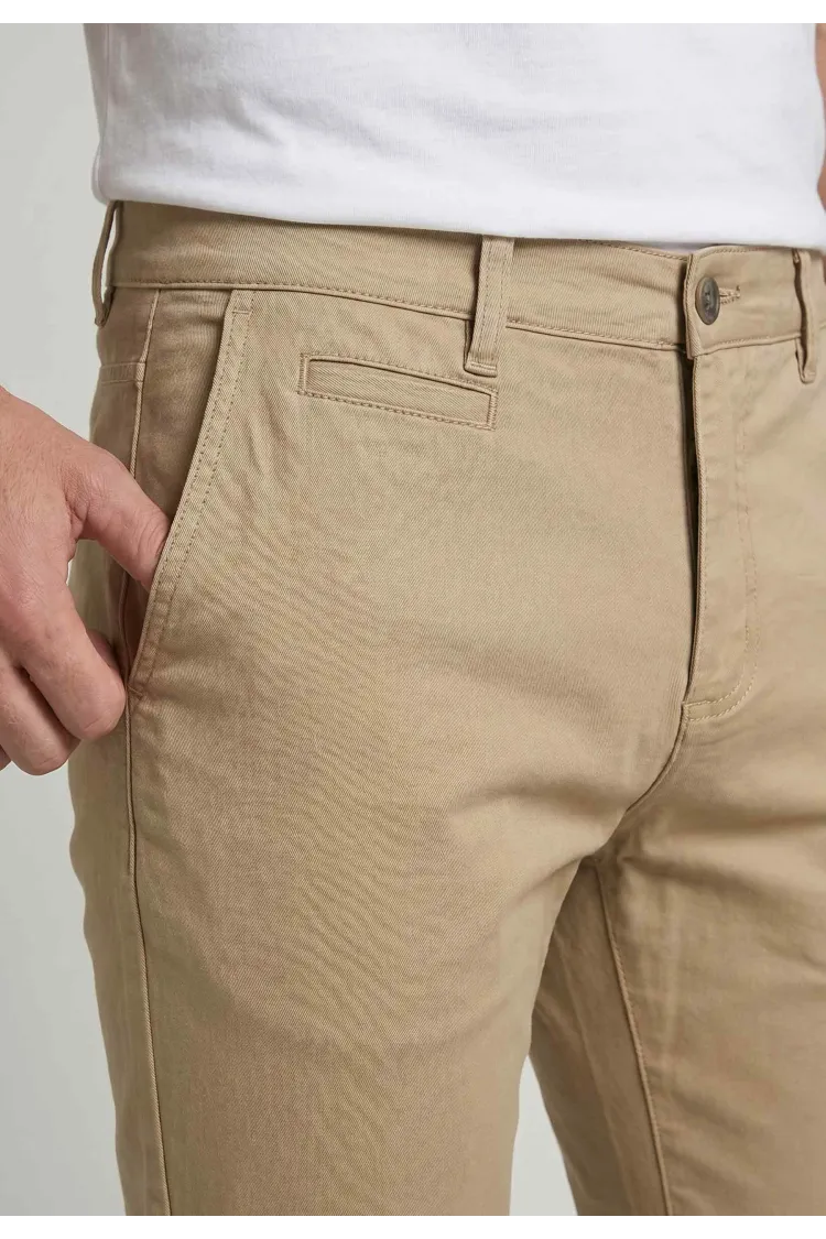 Pantalon Chino Homme Holly-Casa – Camel, Coupe Slim Confort