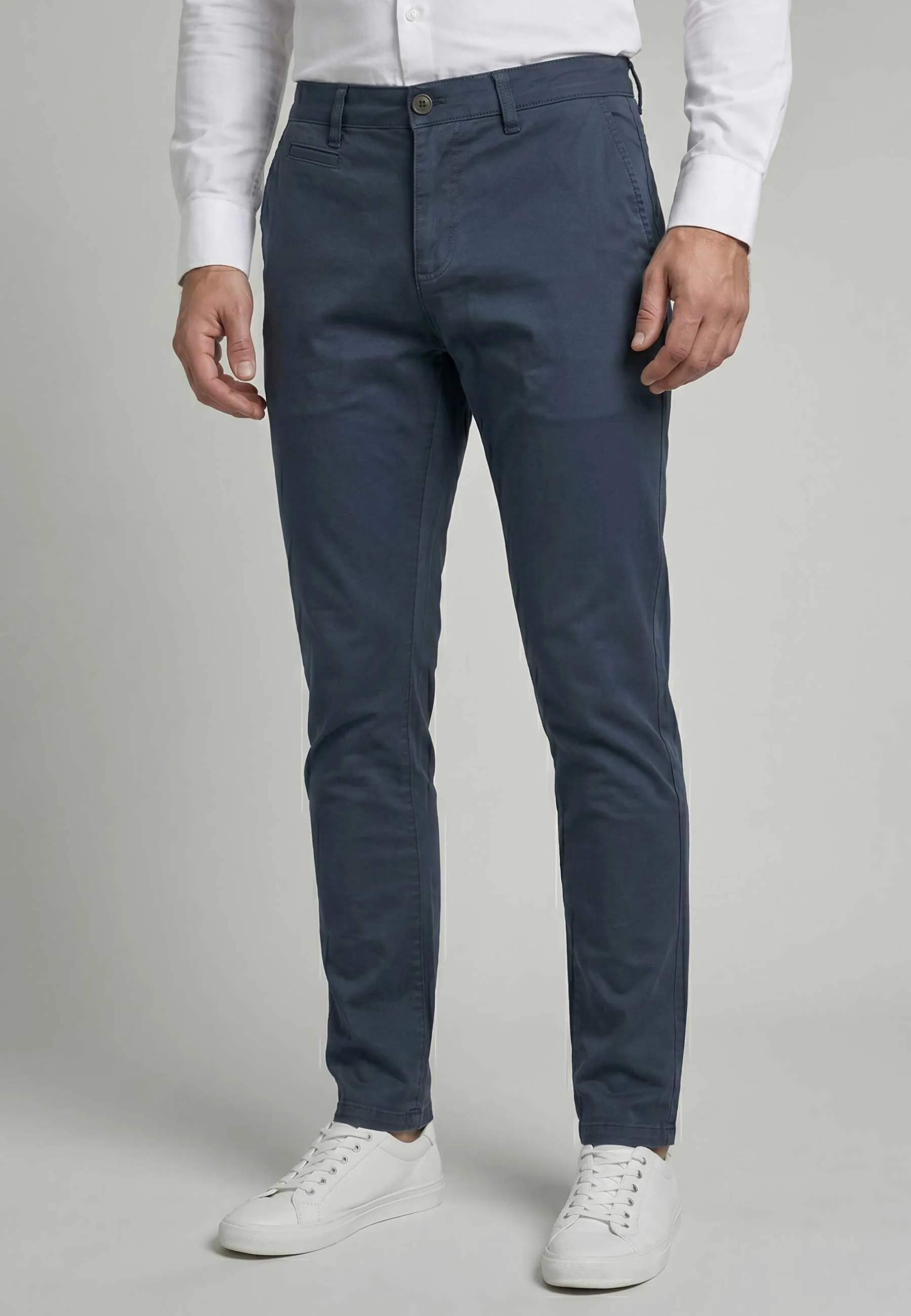 Pantalon Chino Homme Holly-Casa – Navy, Coupe Slim Confort