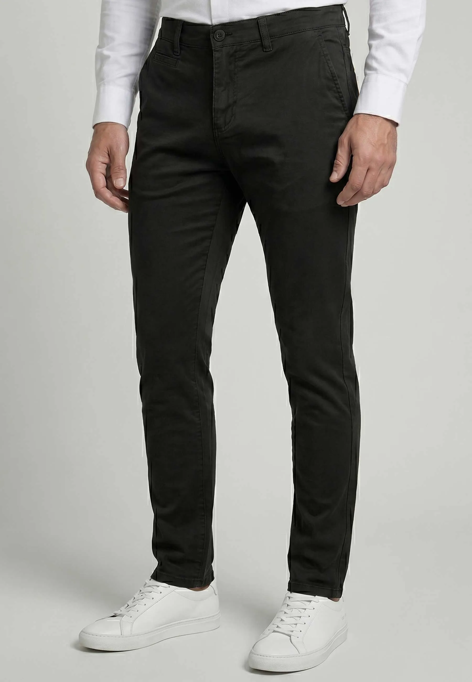 Pantalon Chino Homme Holly-Casa – Noir, Coupe Slim Confort