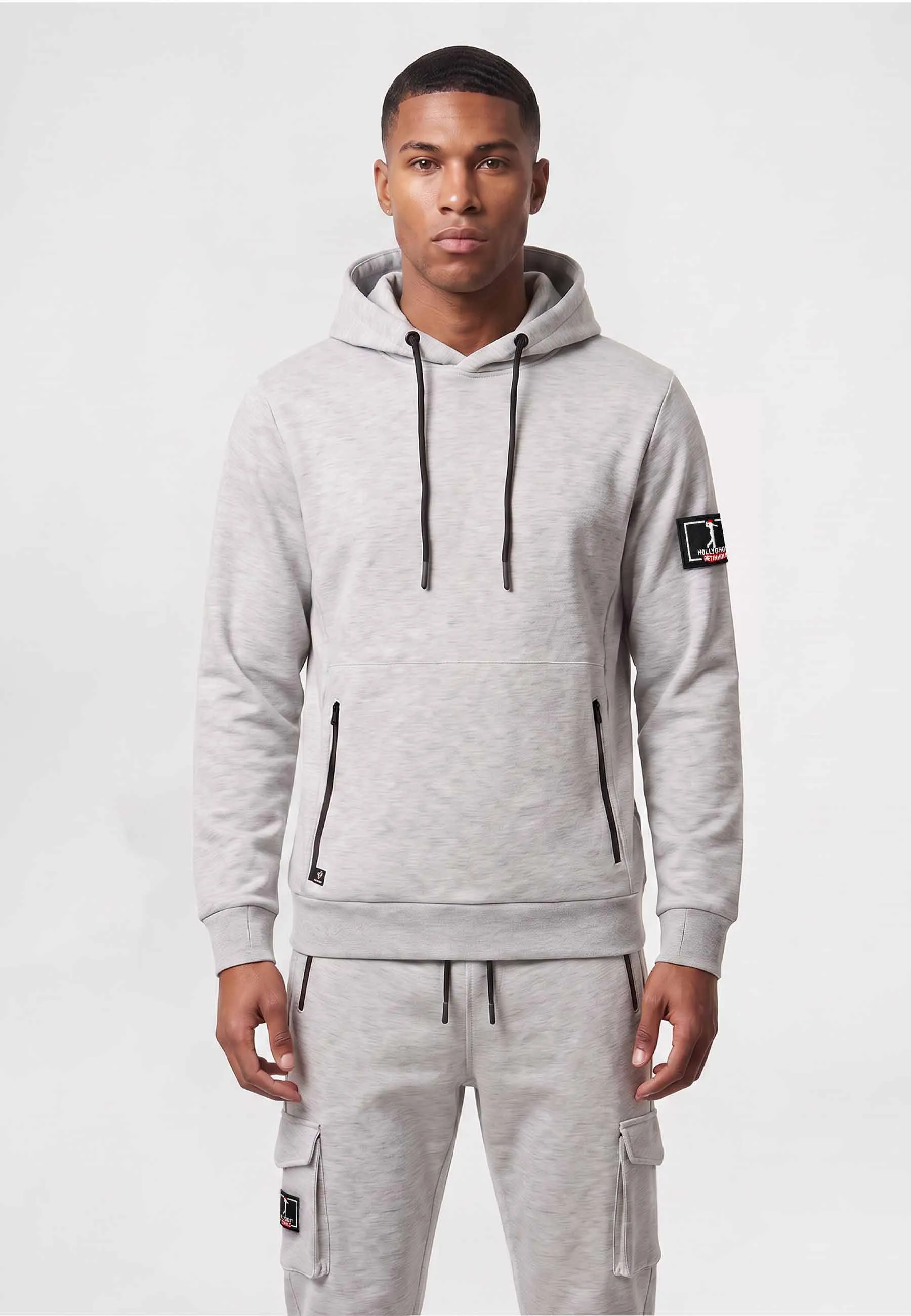 Sweat à capuche Homme Hollyghost, Détails Zippés
