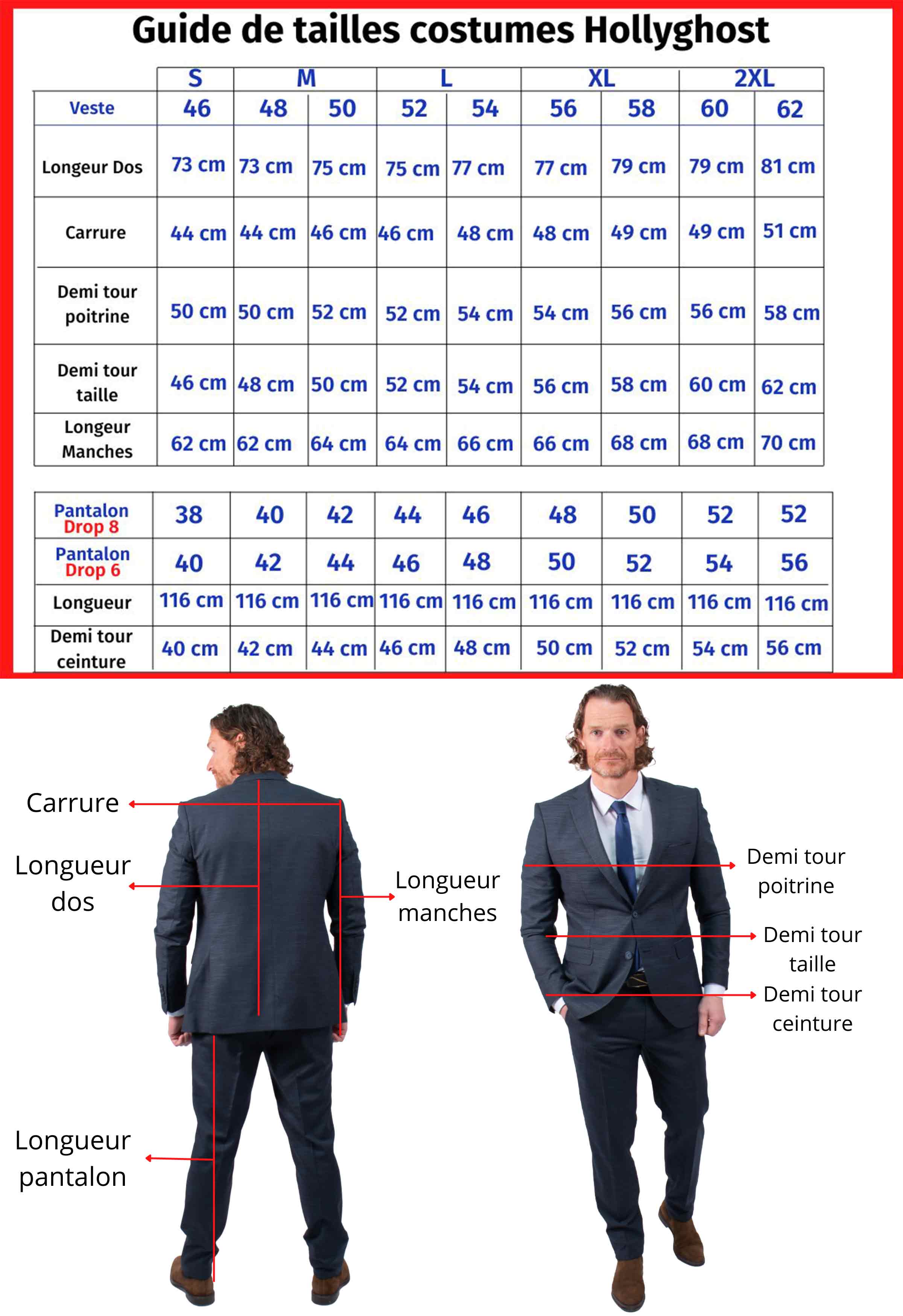 guide taille manteau femme