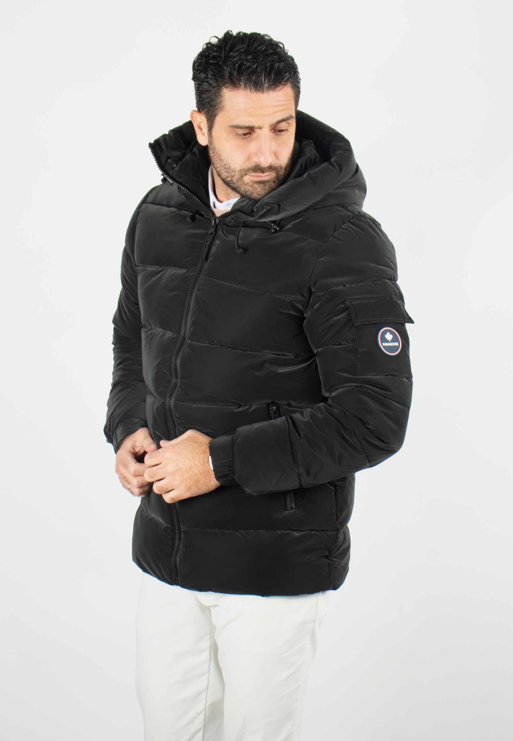 Doudoune-matelassé-d'hiver-homme-avec-capuche-intégrée